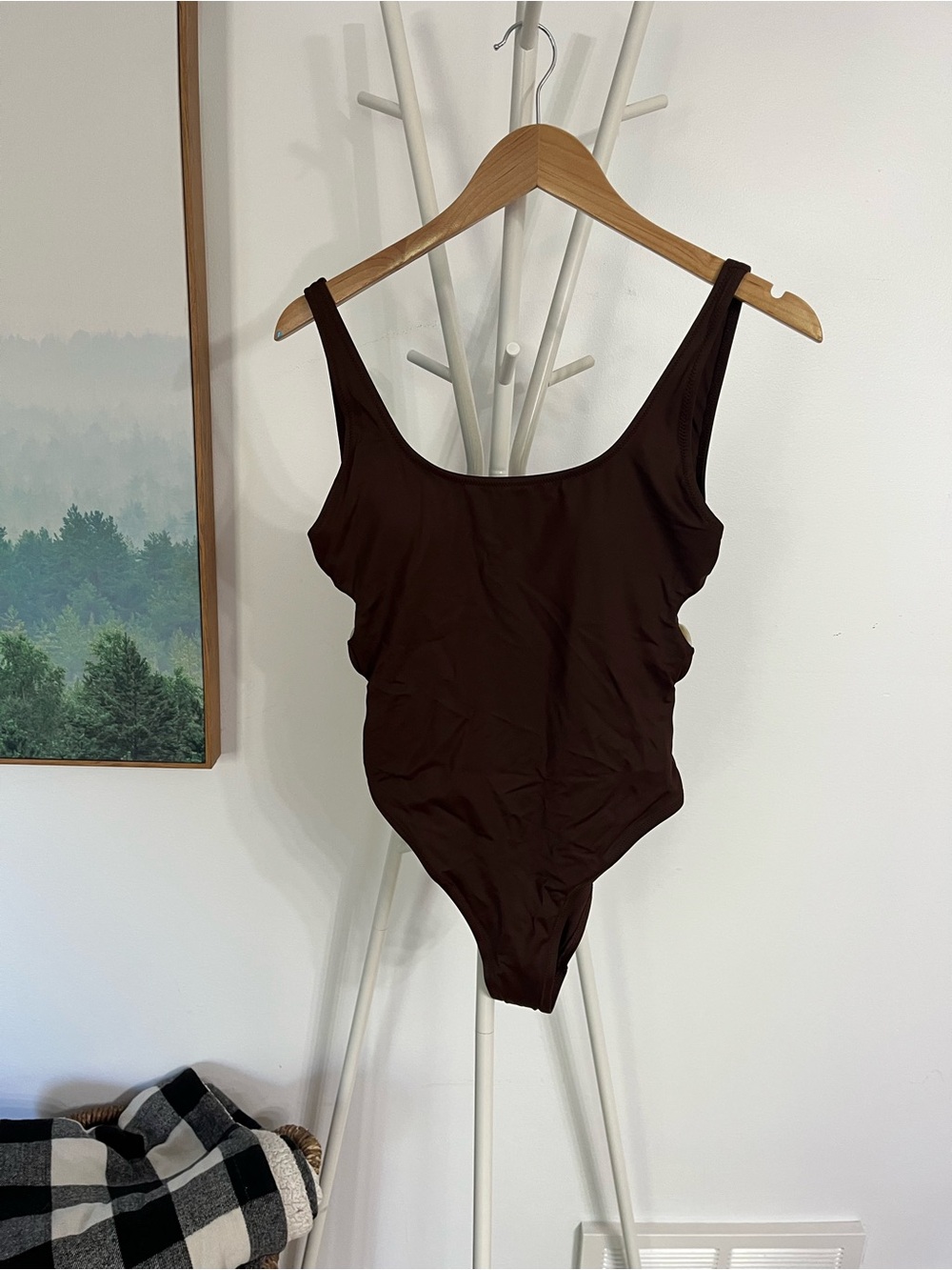 Aerie Brown One-Piece Swimsuit